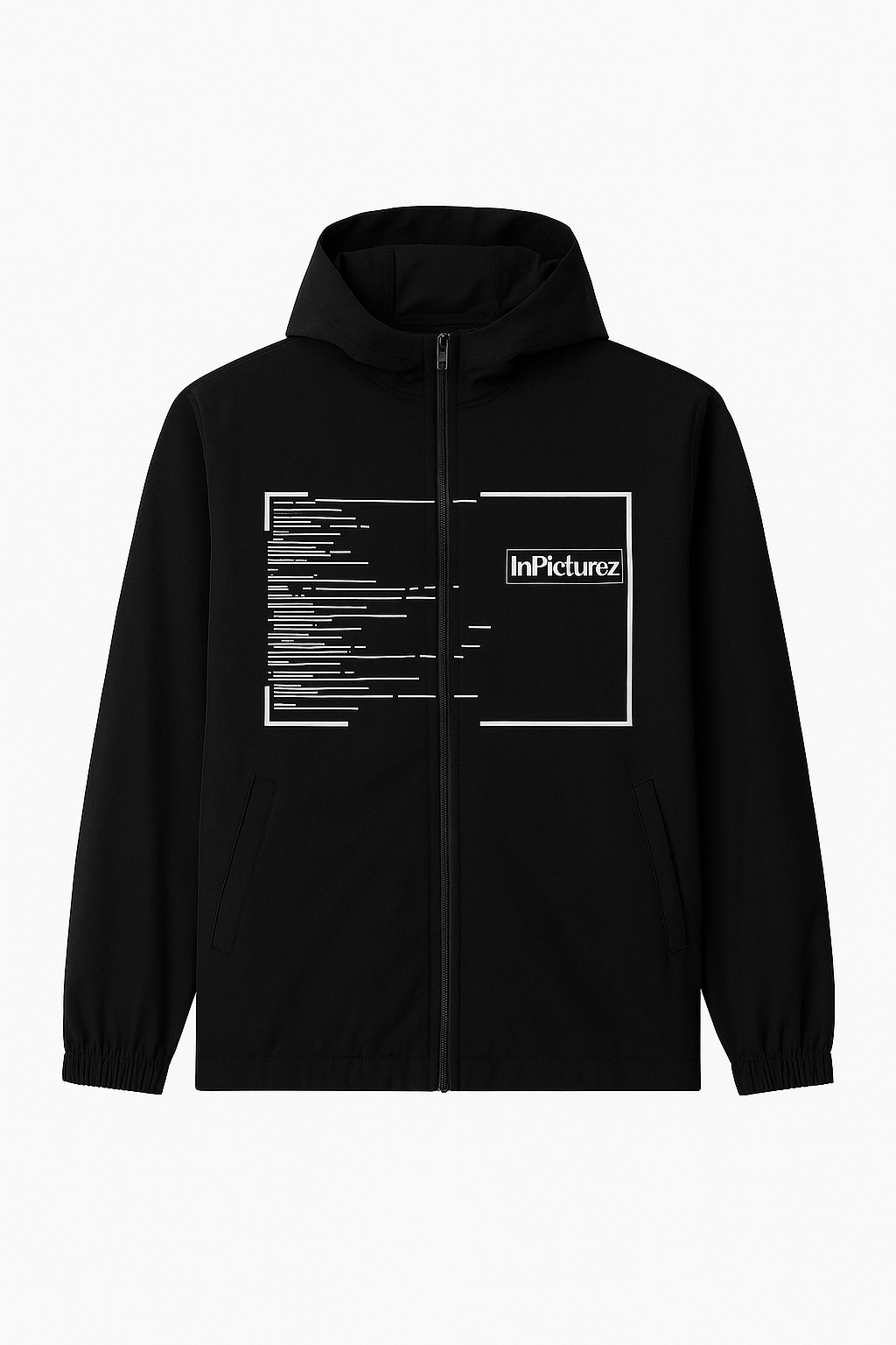 InPicturez Binary Glitch Windbreaker